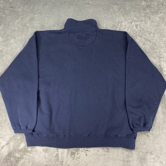 Vintage Michigan Wolverines‎ Sweatshirt Mens Size XXL Blue Embroidered 1/4 Zip - Picture 9 of 13